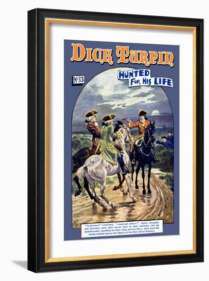 Dick Turpin: Hunted for his Life-null-Framed Art Print