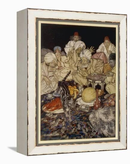 Dick Whittington-Arthur Rackham-Framed Stretched Canvas