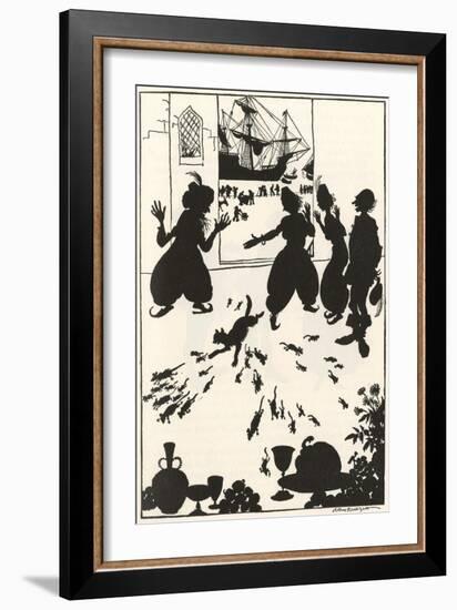 Dick Whittington-Arthur Rackham-Framed Art Print