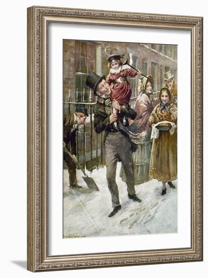 Dickens: A Christmas Carol-Harold Copping-Framed Giclee Print