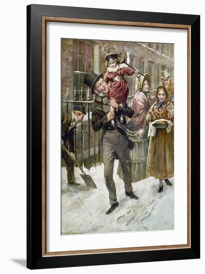 Dickens: A Christmas Carol-Harold Copping-Framed Giclee Print