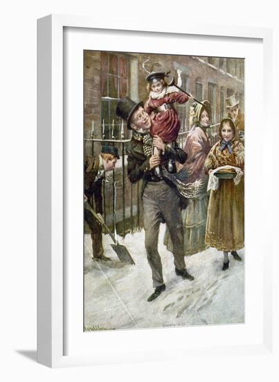 Dickens: A Christmas Carol-Harold Copping-Framed Giclee Print