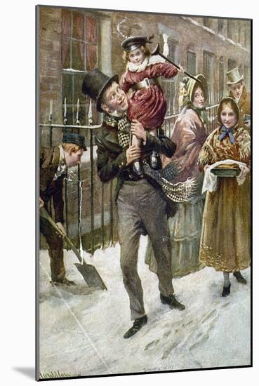 Dickens: A Christmas Carol-Harold Copping-Mounted Giclee Print