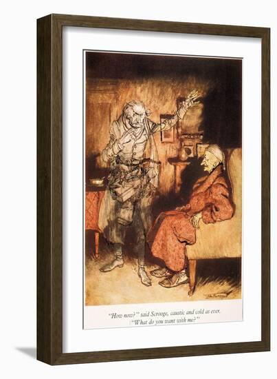 Dickens: A Christmas Carol-Arthur Rackham-Framed Giclee Print