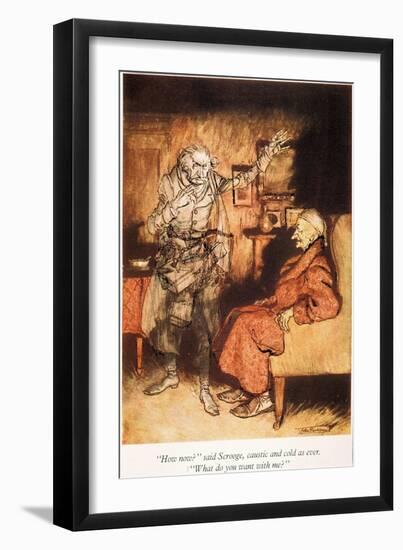 Dickens: A Christmas Carol-Arthur Rackham-Framed Giclee Print