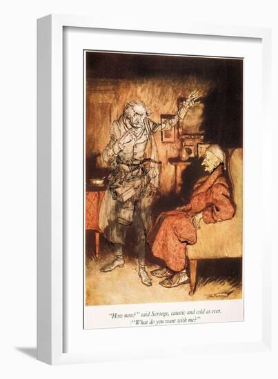 Dickens: A Christmas Carol-Arthur Rackham-Framed Giclee Print