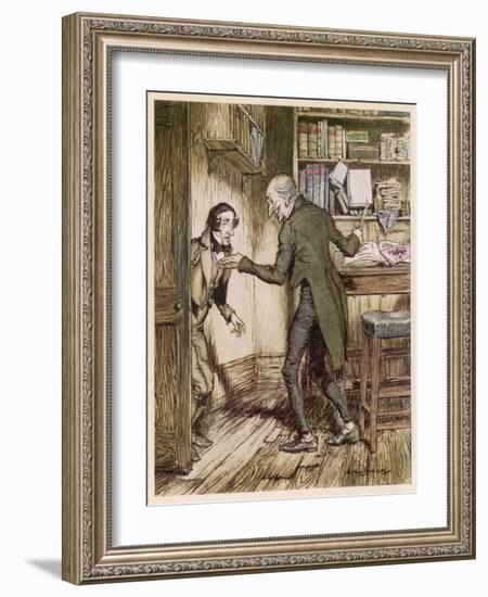 Dickens, Christmas Carol-Arthur Rackham-Framed Art Print