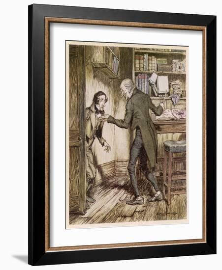 Dickens, Christmas Carol-Arthur Rackham-Framed Art Print