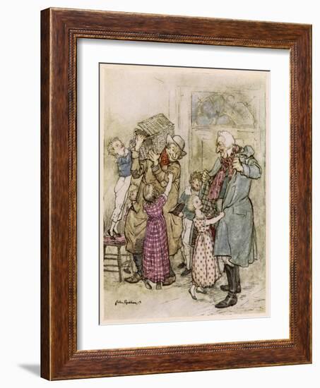 Dickens, Christmas Carol-Arthur Rackham-Framed Art Print