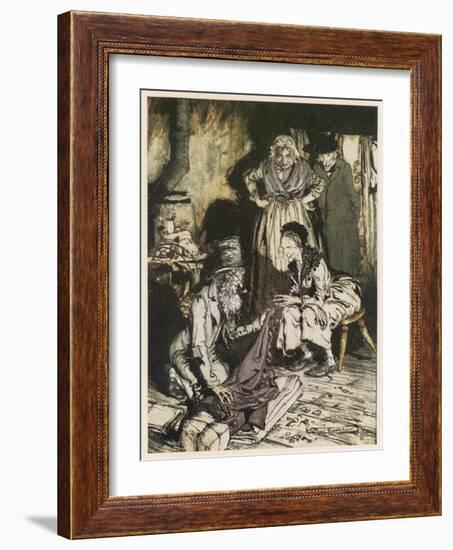 Dickens, Christmas Carol-Arthur Rackham-Framed Art Print