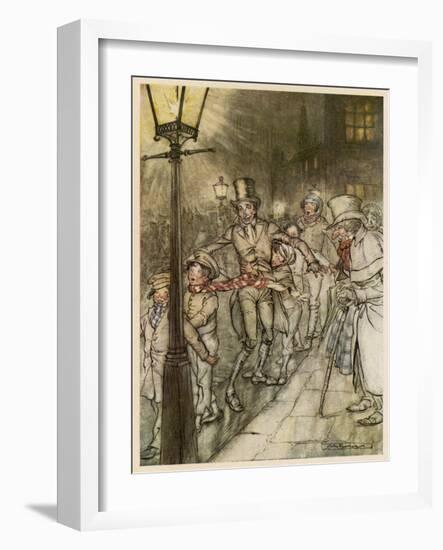 Dickens, Christmas Carol-Arthur Rackham-Framed Art Print