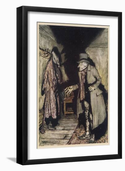 Dickens, Christmas Carol-Arthur Rackham-Framed Art Print