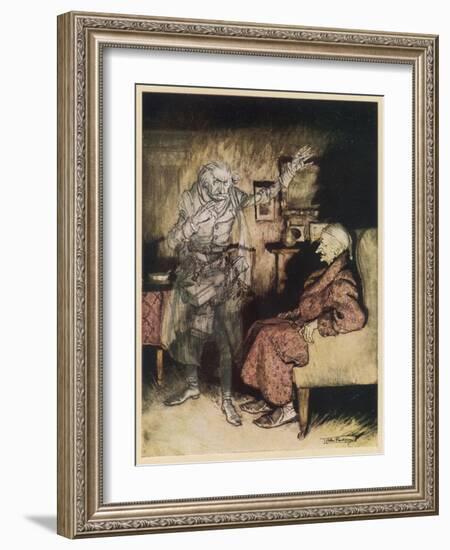 Dickens, Christmas Carol-Arthur Rackham-Framed Art Print