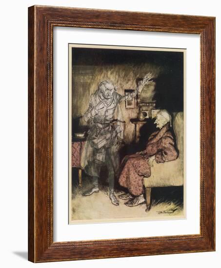 Dickens, Christmas Carol-Arthur Rackham-Framed Art Print