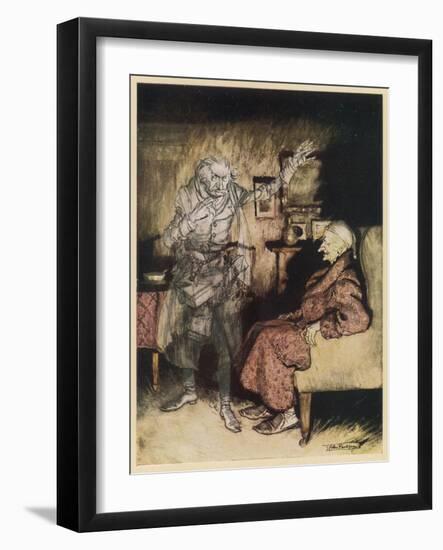 Dickens, Christmas Carol-Arthur Rackham-Framed Art Print