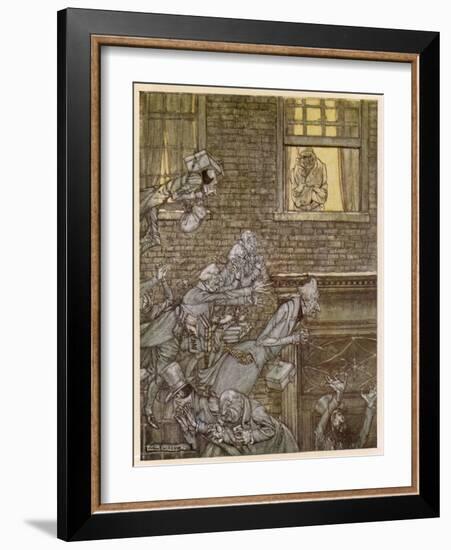 Dickens, Christmas Carol-Arthur Rackham-Framed Art Print