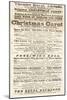 Dickens Playbill: 'A Christmas Carol' at Adelphi Theatre Royal, February 26th 1814-null-Mounted Giclee Print