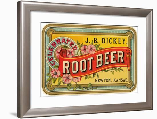 Dickey Root Beer Label-null-Framed Art Print