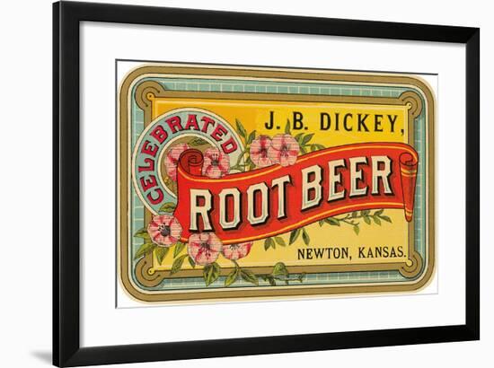 Dickey Root Beer Label-null-Framed Art Print