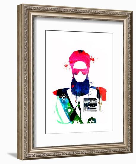 Dictator Watercolor 2-Lora Feldman-Framed Art Print