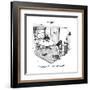 "Did you pack the Vermont maple syrup?" - New Yorker Cartoon-George Booth-Framed Premium Giclee Print