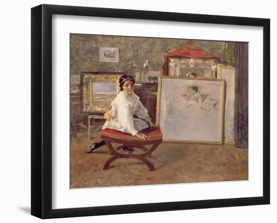 Did You Speak to Me?, C.1897-William Merritt Chase-Framed Giclee Print