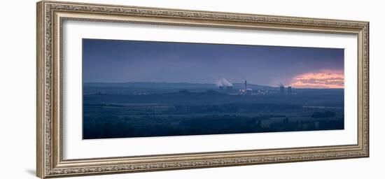 Didcot Power Station at Dusk, Oxfordshire, England, United Kingdom, Europe-Ian Egner-Framed Photographic Print