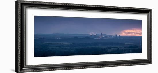 Didcot Power Station at Dusk, Oxfordshire, England, United Kingdom, Europe-Ian Egner-Framed Photographic Print