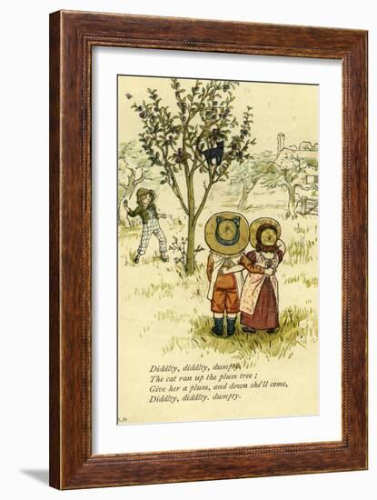 Diddlty diddlty dumpty nursery-Kate Greenaway-Framed Giclee Print