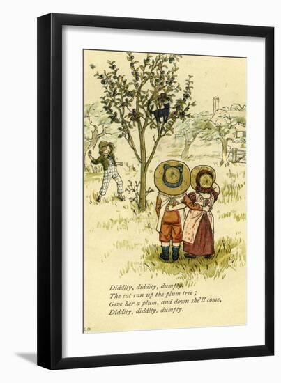 Diddlty diddlty dumpty nursery-Kate Greenaway-Framed Giclee Print