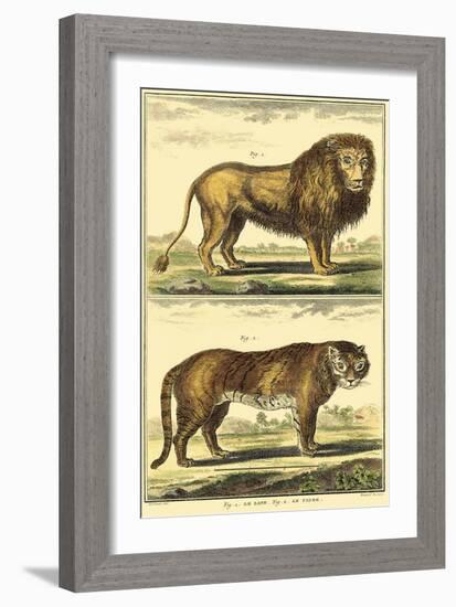 Diderot's Lion and Tiger-Denis Diderot-Framed Art Print