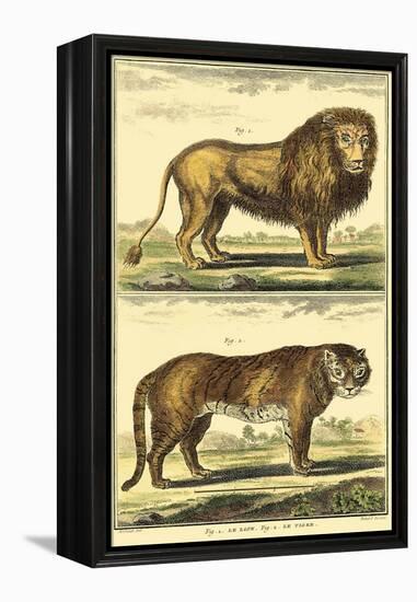 Diderot's Lion and Tiger-Denis Diderot-Framed Stretched Canvas