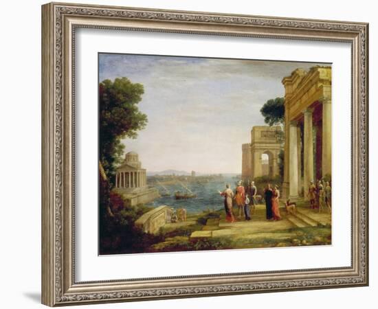 Dido and Aeneas, 1675/1676-Claude Lorraine-Framed Giclee Print