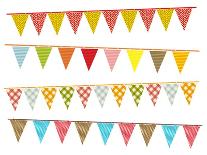 Party Pennant Bunting-Didou-Mounted Art Print