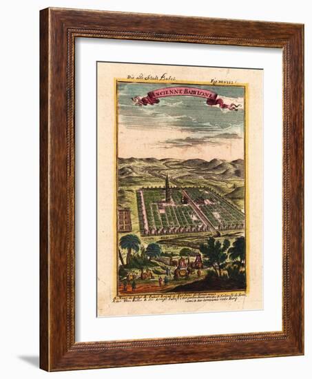 Die Alte Stadt Babel, 1719-Alain Manesson Mallet-Framed Giclee Print