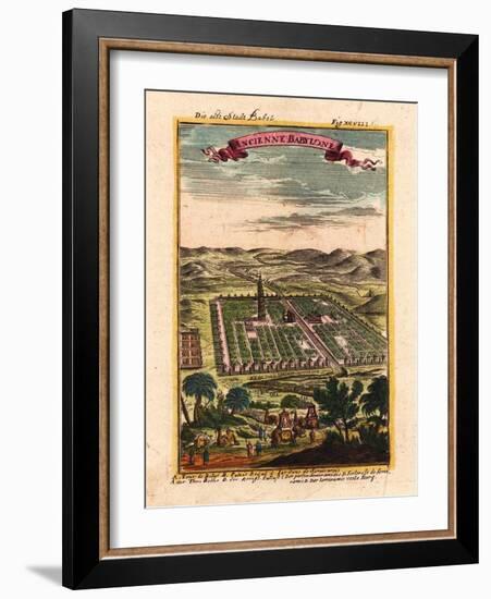 Die Alte Stadt Babel, 1719-Alain Manesson Mallet-Framed Giclee Print