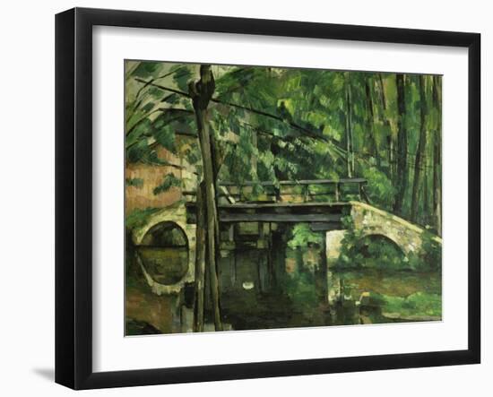 Die Bruecke in Maincy. Gegen 1879-Paul Cézanne-Framed Giclee Print