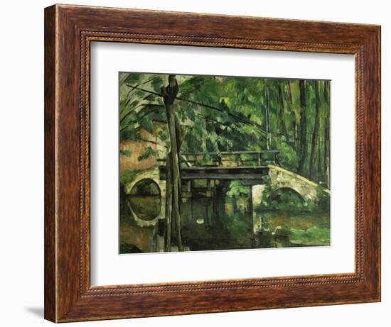 Die Bruecke in Maincy. Gegen 1879-Paul Cézanne-Framed Giclee Print