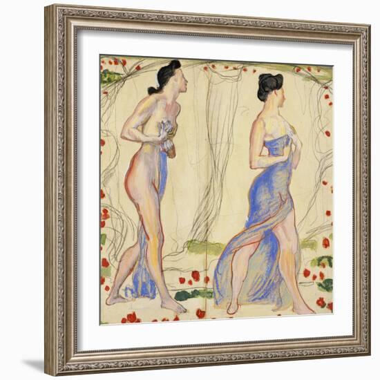 Die Cempfindung I: Study-Ferdinand Hodler-Framed Giclee Print