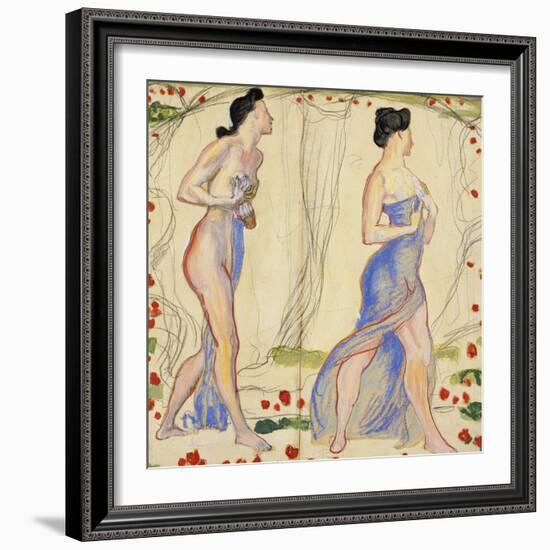 Die Cempfindung I: Study-Ferdinand Hodler-Framed Giclee Print