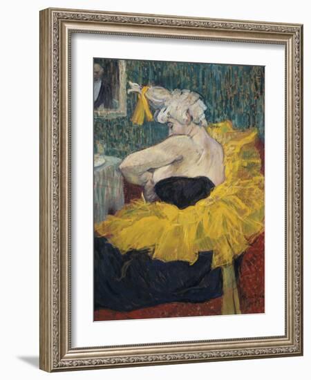 Die Clownesse Cha-U-Kao, 1895-Henri de Toulouse-Lautrec-Framed Giclee Print