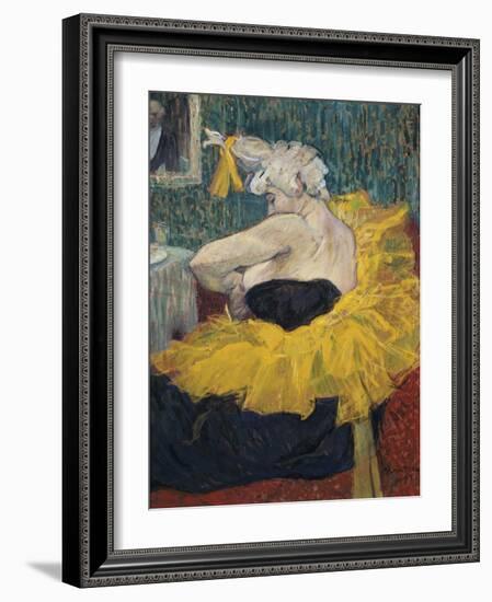 Die Clownesse Cha-U-Kao, 1895-Henri de Toulouse-Lautrec-Framed Giclee Print