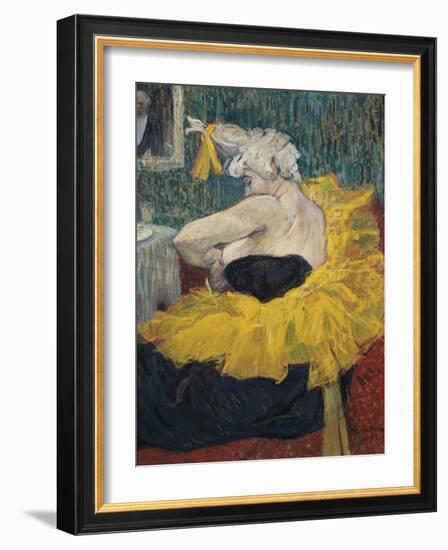 Die Clownesse Cha-U-Kao, 1895-Henri de Toulouse-Lautrec-Framed Giclee Print