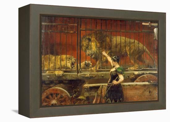 Die eifersüchtige Löwin-Paul Meyerheim-Framed Premier Image Canvas