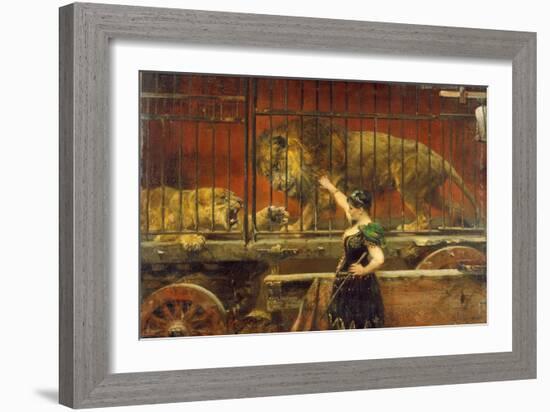 Die eifersüchtige Löwin-Paul Meyerheim-Framed Giclee Print