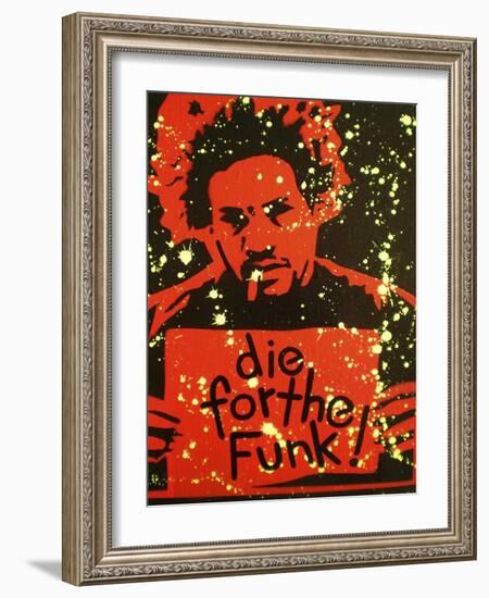 Die for the Funk-Abstract Graffiti-Framed Giclee Print