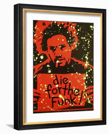 Die for the Funk-Abstract Graffiti-Framed Giclee Print