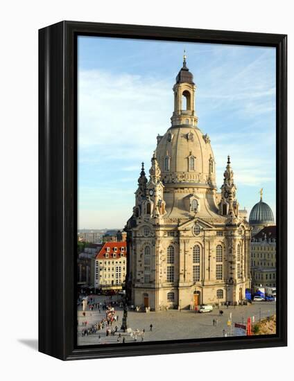 Die Frauenkirche in Dresden-Matthias Rietschel-Framed Premier Image Canvas