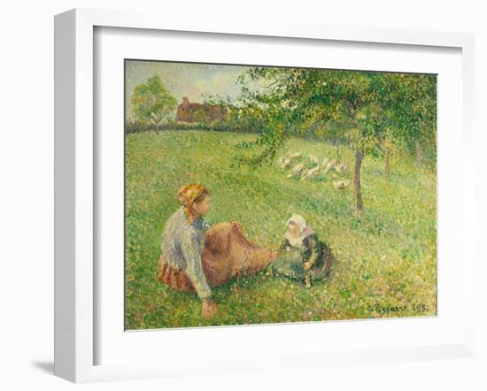 Die Gänsehirtin. 1893-Camille Pissarro-Framed Giclee Print