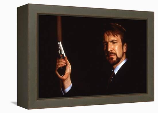 DIE HARD, 1988 directed by JOHN Mc TIERNAN Alan Rickman (photo)-null-Framed Stretched Canvas